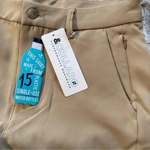 &Collar Range 2.0 Athletic Fit 30x32‎ Khaki New With Tag 3D Stretch - Picture 8 of 12
